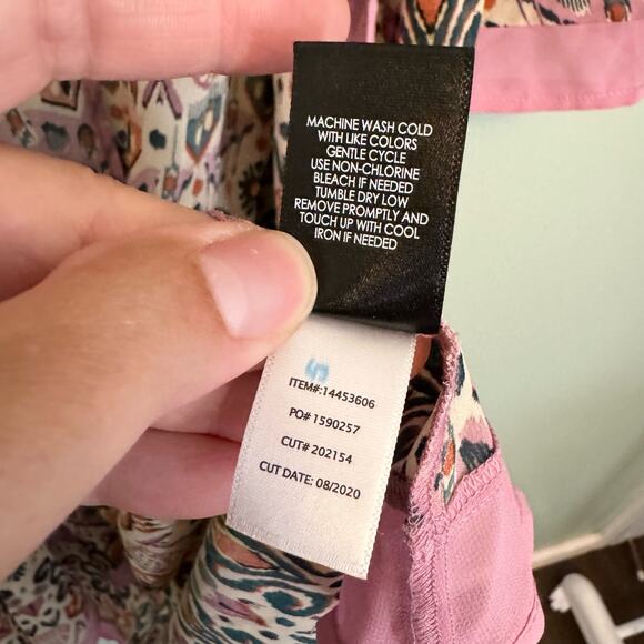 Torrid Kimono Cover Up Womens 00 Geometric Boho Open Maxi Duster Cardigan Pink - Picture 8 of 8